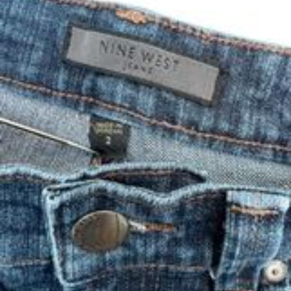 Nine West Jeans Womens Size 2 Broadway Straight Fit Denim Blue - Picture 7 of 8